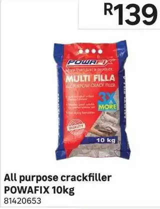 Leroy Merlin All Purpose Crackfiller Powafix 10kg offer