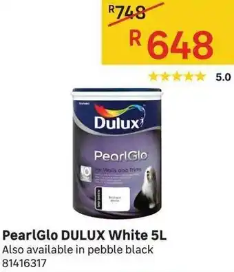 Leroy Merlin PearlGlo Dulux White 5L offer