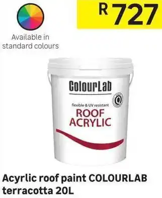 Leroy Merlin Acyrlic Roof Paint Colourlab Terracotta 20L offer