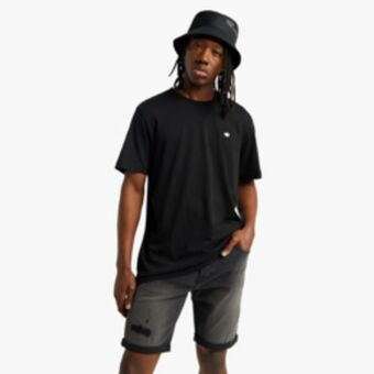 Sportscene Redbat men's black denim shorts offer