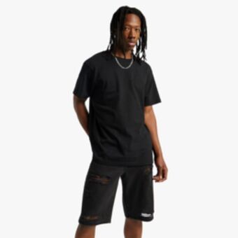 Sportscene Redbat men's black wash shorts offer
