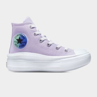 Sportscene Converse kid's chuck taylor all star move platform mid lilac sneaker offer