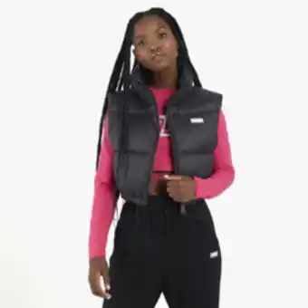 Sportscene Redbat women's black cropped gilet offer