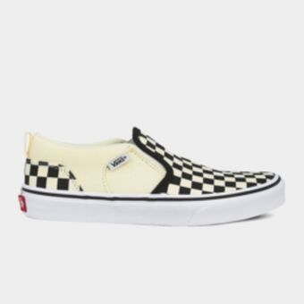 Totalsports Junior pre-school vans asher slip-on check black/natural shoes offer