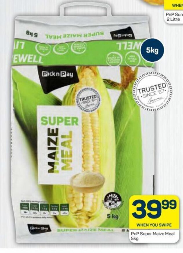 PnP Super Maize Meal 5kg offer at Pick n Pay Hypermarket
