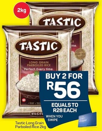 Pick n Pay Tastic Long Grain Parboiled Rice 2Kg offer