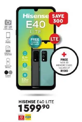 Edgars Hisense E40 Lite offer