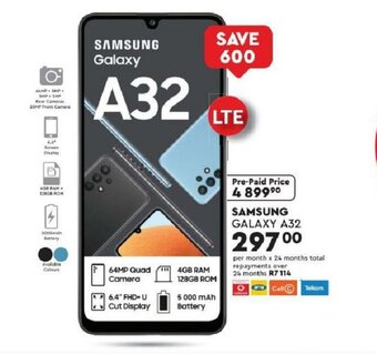Edgars Samsung Galaxy A32 offer