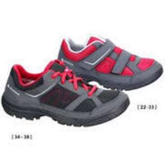 Decathlon Kid's walking shoes - sizes c6.5 to 5 - pink and grey offer