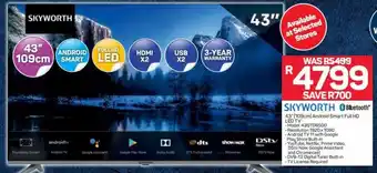 Pick n Pay Hypermarket Skyworth Android Smart Full HD LED TV 43" offer