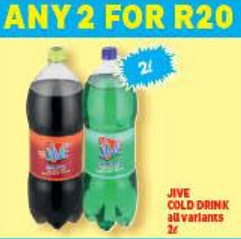 Usave Jive Cold Drink All Variants 2L offer