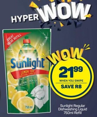 Pick n Pay Hypermarket Sunlight Regular Dishwashing Liquid 750ml offer