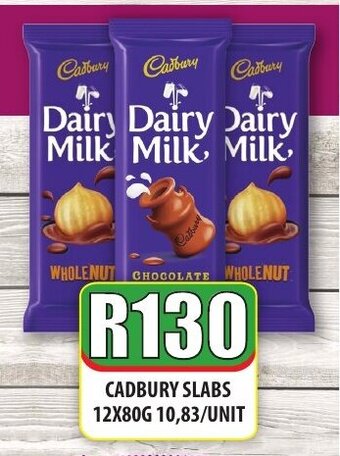 1UP Cadbury Slabs 12x80G offer