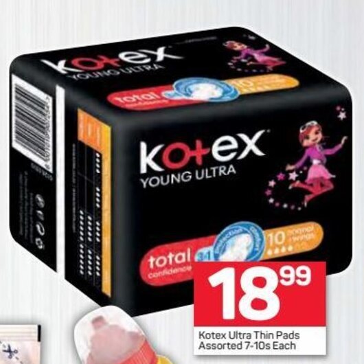 Kotex Ultra Thin Pads assorted 710s offer at Pick n Pay Hypermarket