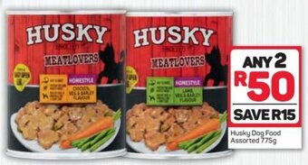 Pick n Pay Hypermarket Husky Dog Food assorted 2 x 75g offer
