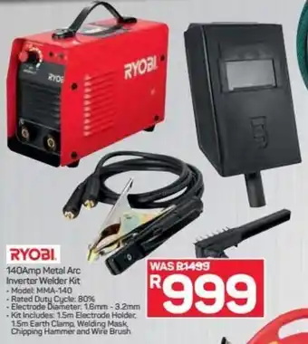Ryobi 140Amp Metal Arc Inverter Welder Kit