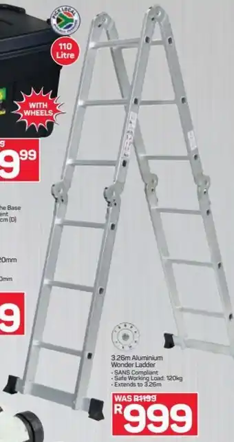 Pick n Pay Hypermarket 3.26m Aluminium Wonder Ladder offer