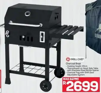 Pick n Pay Hypermarket Grill Chef Charcoal Braai 81cm offer