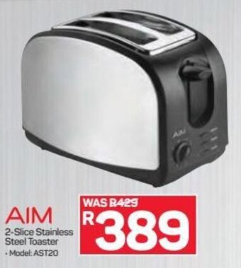 Pick n Pay Hypermarket AIM 2-Slice Stainless Steel Toaster offer