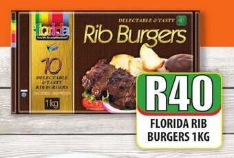 1UP Florida Rib Burgers 1kg offer