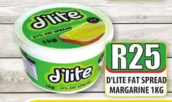 1UP D'Lite Fat Spread Margarine 1kg offer