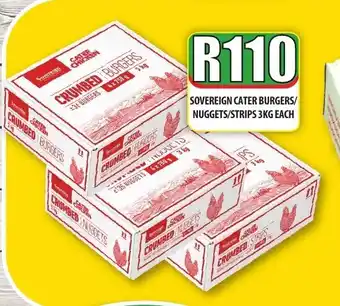 Sovereign Cater Burgers/Nuggets/Strips 3kg