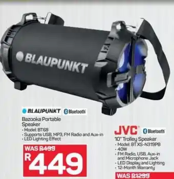 Pick n Pay Hypermarket Blaupunkt Bazooka Portable Speaker offer