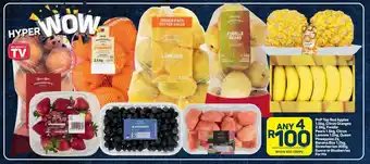 Pick n Pay PnP Top Red Apples, Citrus Oranges, Forelle Pears, Citrus Lemon, Queen Pineapples, Banana, Strawberries, Guava or Blueberries offer