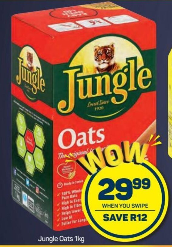Jungle Oats 1kg offer at Pick n Pay