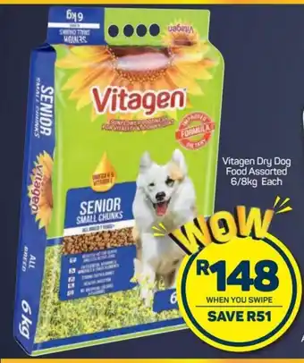 Pick n Pay Vitagen Dog Food assorted 6/8kg offer