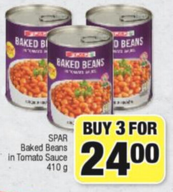 Spar Spar Baked Beans in Tomato Sauce 410g offer
