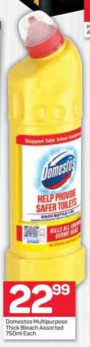 Pick n Pay Domestos Multipurpose Thick Bleach assorted 750ml offer