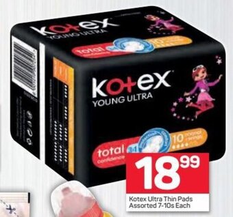 Pick n Pay Kotex Ultra Thin Pads assorted 7-10s offer