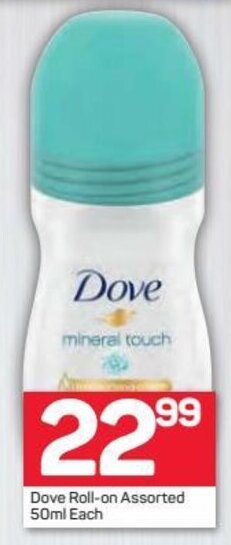 Pick n Pay Dove Roll-On assorted 50ml offer