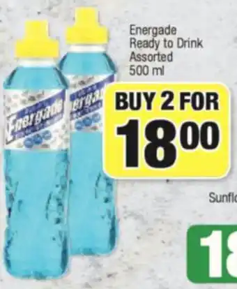 Spar Energade Ready to Drink Assorted 500ml offer