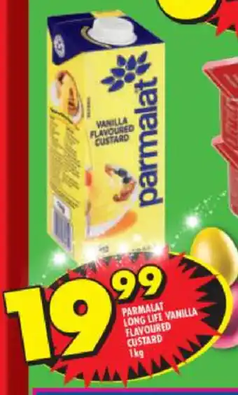 Shoprite Parmalat Long Life Vanilla Flavoured Custard 1Kg offer