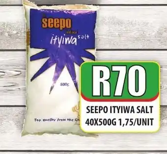 1UP Seepo Ityiwa Salt 40x500g offer