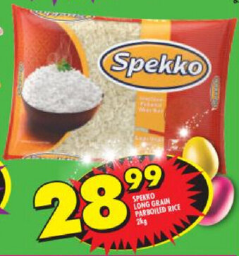 Shoprite Spekko Long Grain Parboiled Rice 2Kg offer
