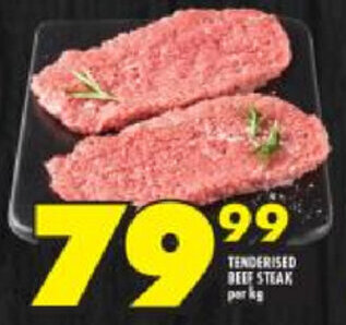 Shoprite Tenderised Beef Steak offer