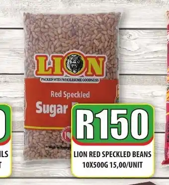 1UP Lion Red Speckled Beans 10x500G offer