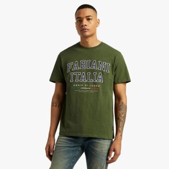 Denim di lusso graphic t-shirt