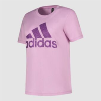 Totalsports Women's adidas badge of sport logo foil lilac tee offer