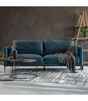 Cielo Emeline 3 seater couch - textured velvet teal offer