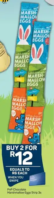 Pick n Pay PnP Chocolate Marshmallow Eggs Strip 3s offer