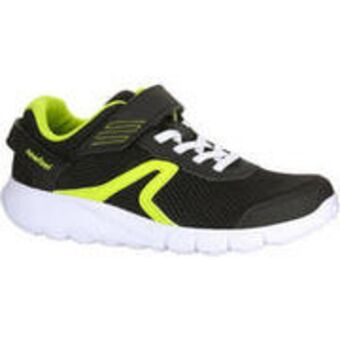Decathlon Soft 140 fresh kids' walking shoes black/yellow offer