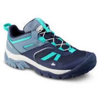 Decathlon Girl's low-top lace-up mountain walking shoes crossrock blue 2.5 - 5 offer