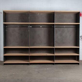 Weylandts Steel unit with wooden natural shelves offer