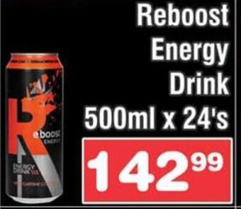 Advance Cash n Carry Reboost Energy Drink 500ml x 24's offer