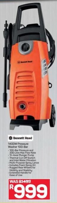 Pick n Pay Bennett Read 1400W Pressure Washer 100-Bar offer