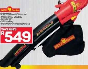 Pick n Pay Wolf Garden 3500W Blower Vacuum offer
